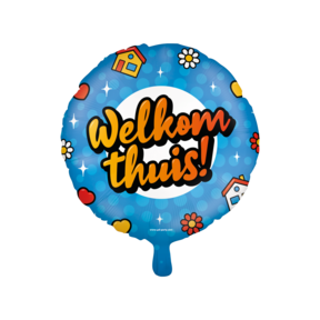 Welkom Thuis Cartoon - Folieballon 45cm