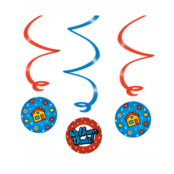 Welkom Thuis Cartoon - Swirl decoratie - 3 stuks
