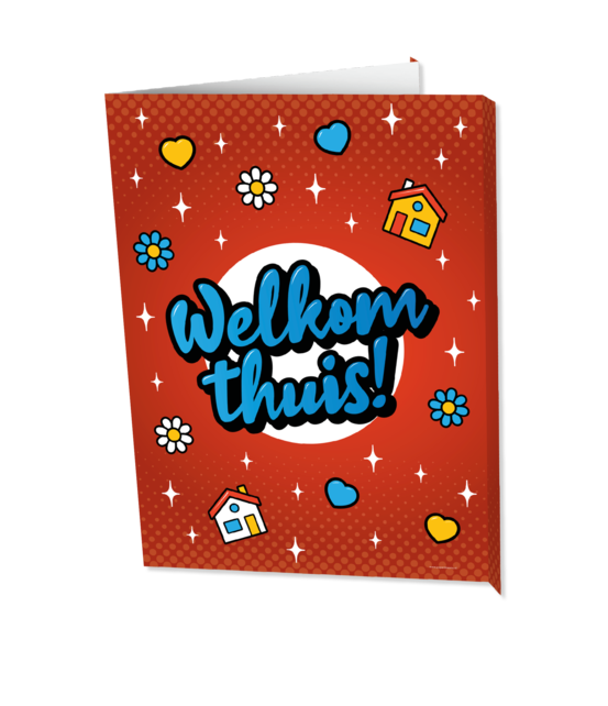 Raambord Welkom Thuis Cartoon