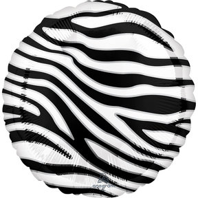 Zebraprint folieballon 43cm