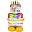 Amscan AirLoonz Happy Birthday folieballon 134cm