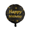 Paperdreams Folieballon Happy Birthday goud - zwart
