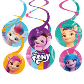 6 Swirl decoraties My Little Pony