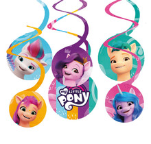 6 Swirl decoraties My Little Pony