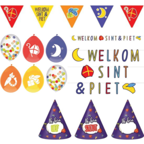 Welkom Sint & Piet versiering (pakket 2)