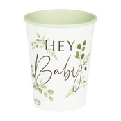 Hey baby! kartonnen bekers - merk Ginger Ray