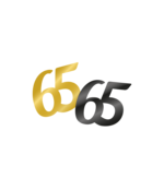 Tafelconfetti 65  jaar