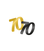 Tafelconfetti 70  jaar