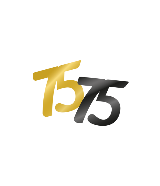 Tafelconfetti 75  jaar