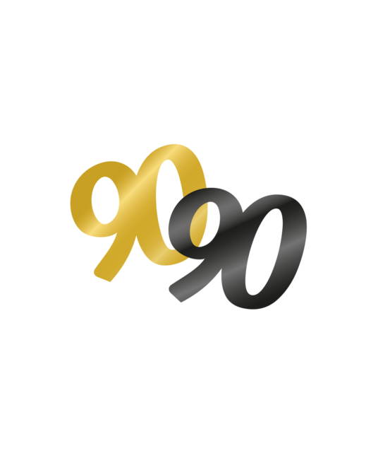 Tafelconfetti 90  jaar