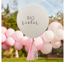 Grote big sister ballon wit- merk Ginger Ray
