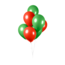WeFiesta 10 Ballonnen Rood en Groen  versiering 30cm