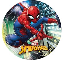 Spiderman papieren bordjes, 23cm