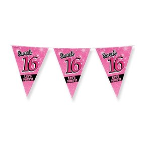 Sweet 16  - Vlaggenlijn - 10 meter