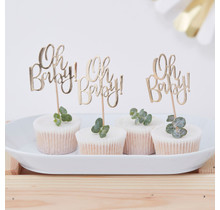 Cupcake toppers Oh Baby! - merk Ginger Ray