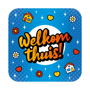 Welkom Thuis Cartoon - Deurbord