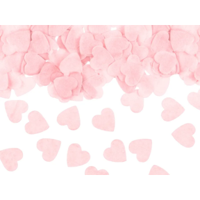 Confetti hartjes roze