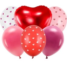 Valentijn ballonnen set 6 stuks