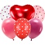 Party Deco Valentijn ballonnen set 6 stuks
