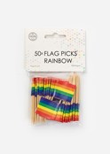 Cocktail prikkers regenboog