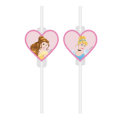 Disney Prinsessen rietjes met afbeelding 4 stuks