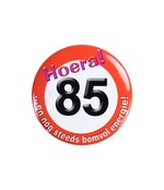 Button klein - 85 jaar verkeersbord