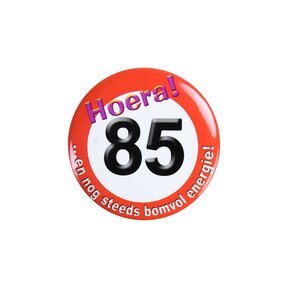 Button klein - 85 jaar verkeersbord