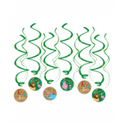 Jungle Dieren - Swirl decoratie - 12 stuks