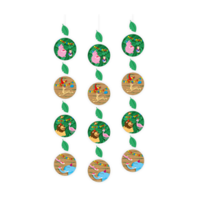 Jungle Dieren - Hang decoratie - 3 stuks