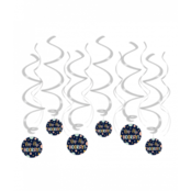 Hip Hip Hooray - Swirl decoratie - 12 stuks