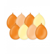 8 ballonnen 70's kleuren 30cm