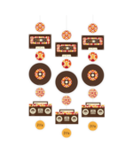 70's - Hang decoratie - 3 stuks