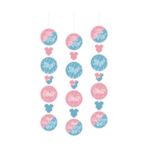 Gender Reveal - Hang decoratie - 3 stuks