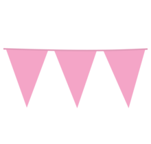 Vlaggenlijn baby roze XL