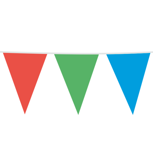 Vlaggenlijn multicolour XL