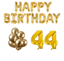 44 jaar Verjaardag Versiering Ballon Pakket Goud