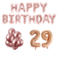 Feest-vieren 29 jaar Verjaardag Versiering Ballon Pakket rosé goud