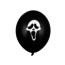 Party Deco Halloween Ballonnen Scream Zwart 30cm 6st