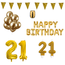Feest-vieren 21 jaar Verjaardag Versiering Pakket Goud