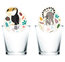 Glasmarkers Zoo Party - 6 stuks