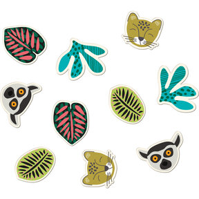 Tafelconfetti XL Zoo Party - 45 stuks - 5cm