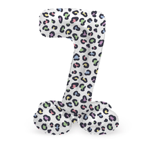 Staande Folieballon Cijfer 7 Bright Panther - 72 cm