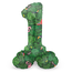 Folat Staande Folieballon Cijfer 1 Jungle Vibe - 72 cm