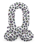 Staande Folieballon Cijfer 0 Bright Panther - 41 cm