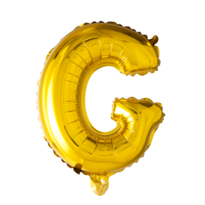 Letterballon G goud - 100 cm