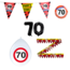 Feest-vieren 70 jaar verjaardag versiering pakket verkeersbord