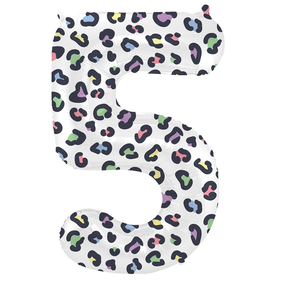 Folieballon Cijfer 5 Bright Panther - 86 cm