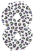 Folieballon Cijfer 8 Bright Panther - 86 cm