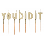 Geslaagd -You Did It - taartkaarsjes