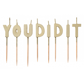 Geslaagd -You Did It - taartkaarsjes